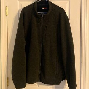32 Degrees Heat- Mens XXL Dark Grey Zip Fleece with fuzzy liner.